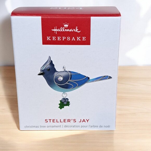 2024 Hallmark Mini Steller's Jay Keepsake Ornament Miniature - Picture 6 of 7